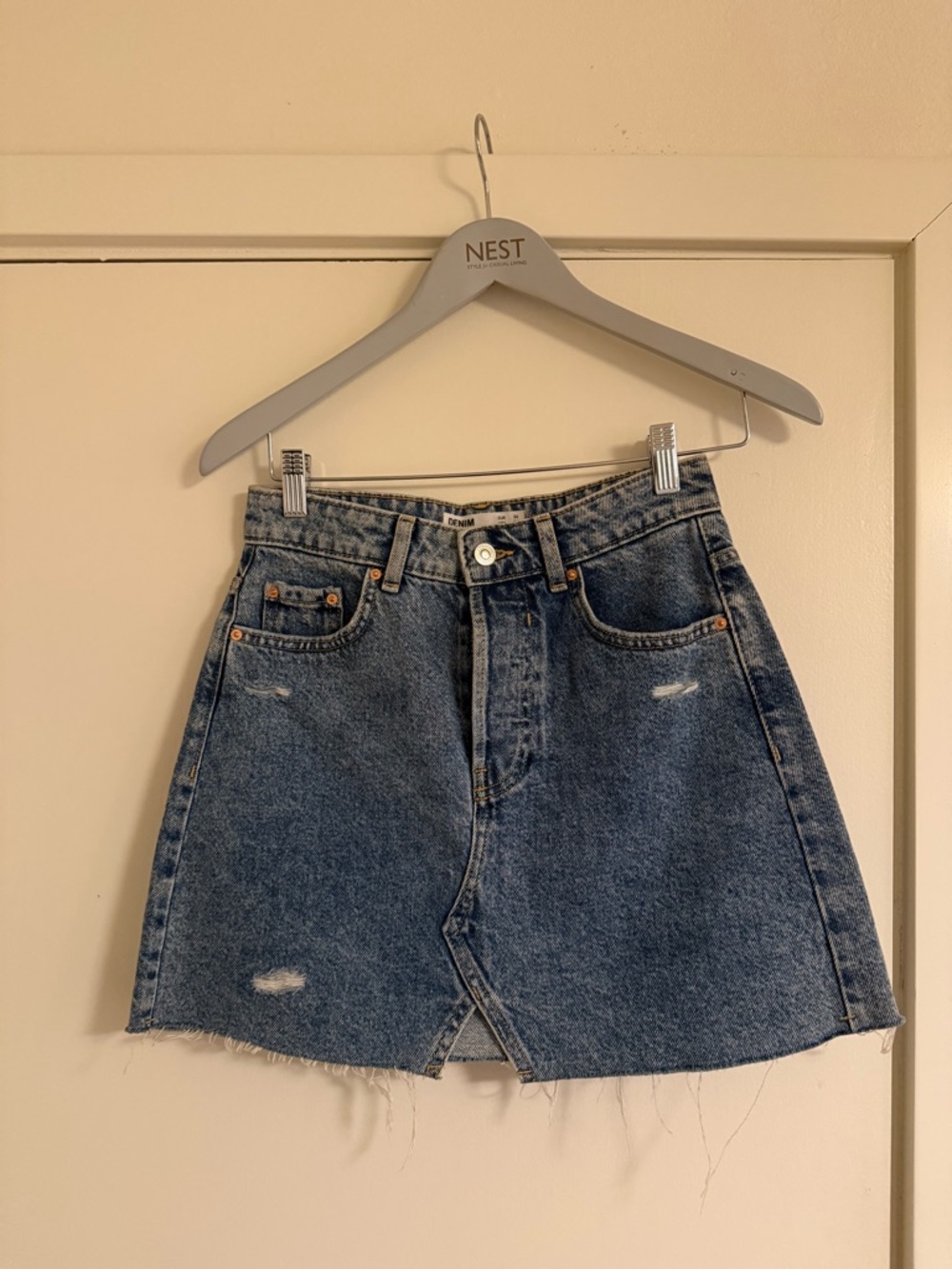 Bershka Denim Skirt - US2/UK8